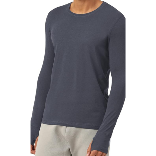 Men's Bio Enzyme Washed Cotton T-Shirt - Customizable Size, O-Neck, Long Sleeves | Hypoallergenic, Super Soft, Moisture Absorbing, Breathable Design, Environment Friendly