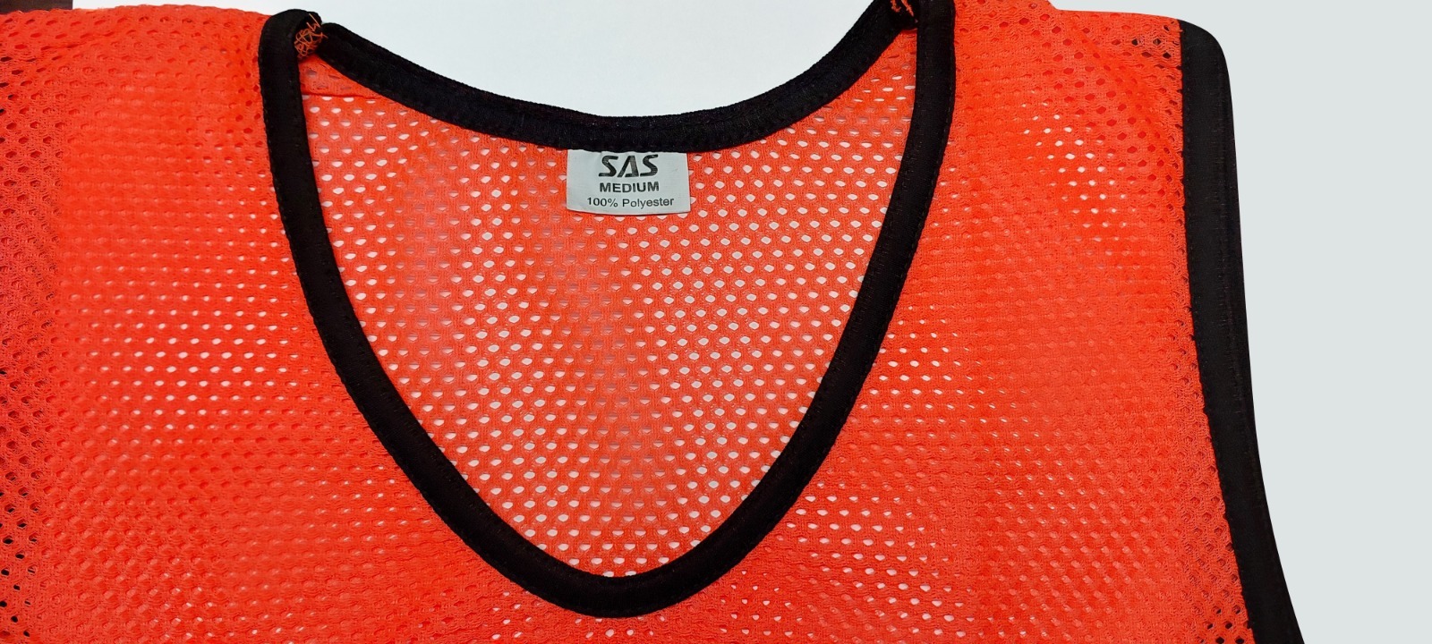 SAS SPORTS 1 to 12 Numbered Training Bibs Orange L