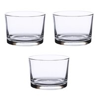 Smartserve Grande Glass DessertPudding BowlsIce Cream Cups Set 200ml Set of 3 Small