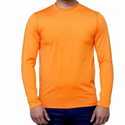 Polyester Lycra T-Shirt for Mens Full Sleeve