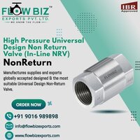 Inline Check Valve Manufacturer - Steel Material, Size Up To 4 Inch, Large Flanges With Din, Ansi, Soc.sa Connections | Quality Assured Specifications