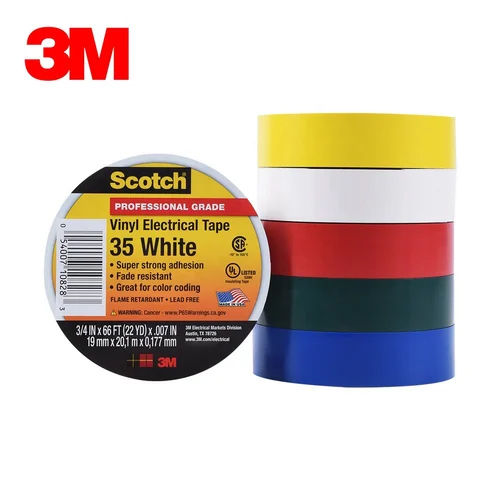 White Scotch Professional Grade Vinyl Electrical Tape