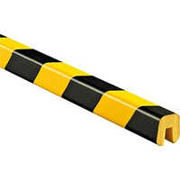 Knuffi Edge Protective Bumper Guard - Rubber, 500mm X 100mm X 15mm, Black And Yellow | Impact Absorption, Easy Manual Installation, Warranty Included