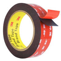 3m Vhb Double Sided Tape - Polyester Material, 13mm Width, 24mm Thickness, Black Color | Double-sided Adhesive, Uv And Moisture Resistant, Ideal For Mounting And Sealing