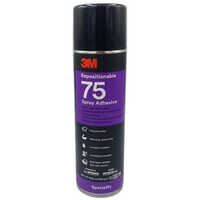 3m Repositionable 75 Spray Adhesive - Solvent Adhesive, 99% Purity, White Liquid | Fast-drying, Low Voc, Durable Bond For Fabrics And Plastics