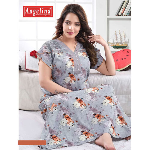 Ladies Fancy Rayon Nighty