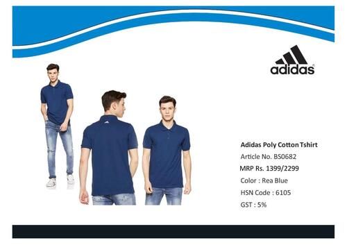 Adidas t-shirt poly cotton tipping t-shirt