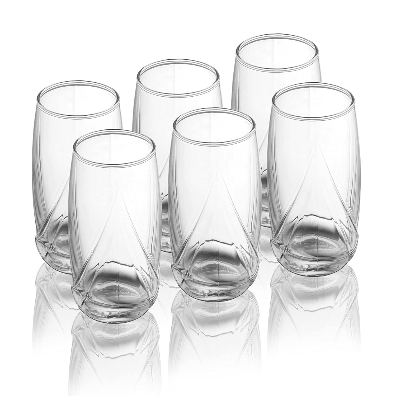 Smartserve Tall CocktailMocktailJuiceWaterVodkaBeer Glass Set 365ml