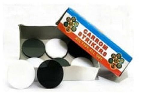 CARROM STRIKER WHITE AND BLACK