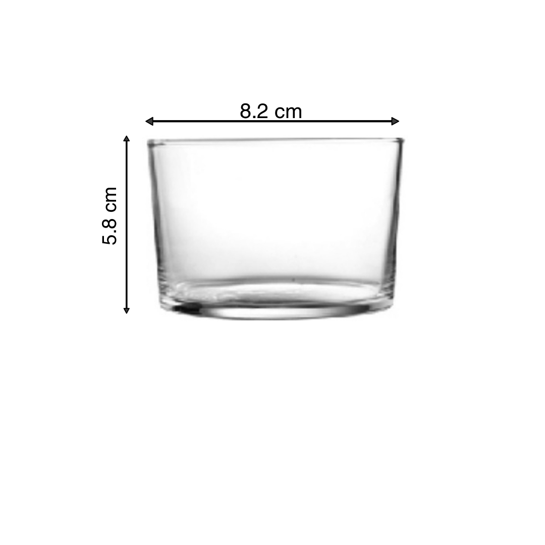 Smartserve Grande Glass DessertPudding BowlsIce Cream Cups Set 200ml Set of 2 Small