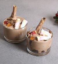 Smartserve Grande Glass DessertPudding BowlsIce Cream Cups Set 200ml Set of 2 Small