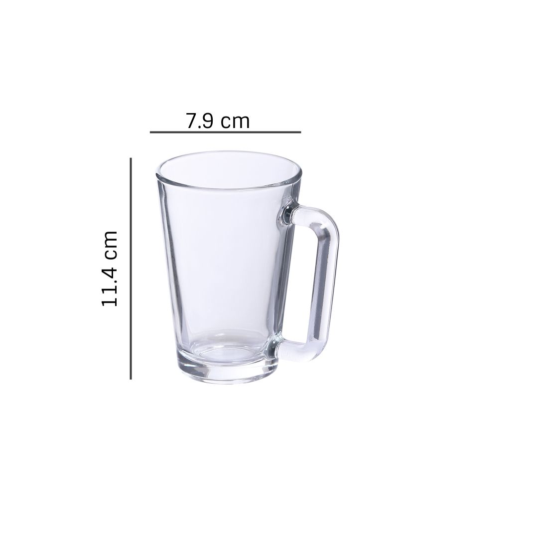 Uniglass Imported Angeles Glass CoffeeTea Mug Sets 260ml