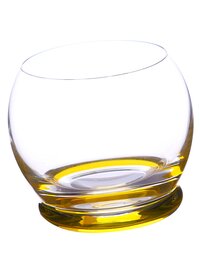 Bohemia Crystal Crazy Whiskey Glass Set 390ml Set of 6 Multi Colour