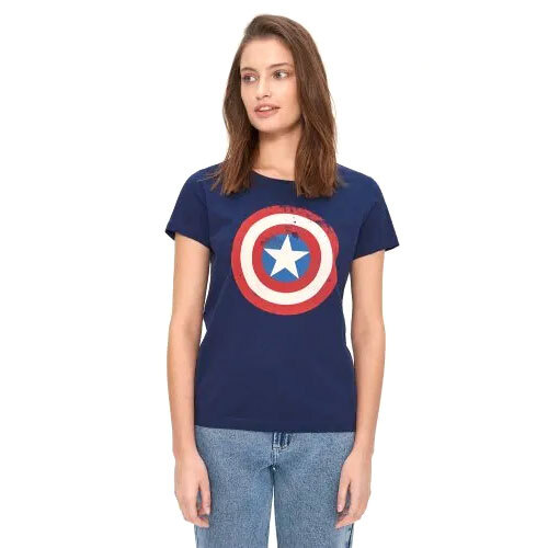 Captain America Printed T-Shirt