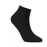 Men Ankle Socks - Cotton Blend, Various Sizes, Black | Washable, Breathable, Moisture-wicking, Cushioned Comfort For Active Use