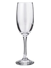 Smartserve Superior Champagne Flutes Glass Set 185ml Set of 6 Clear