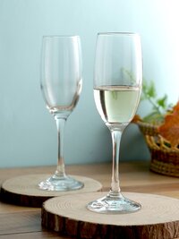 Smartserve Superior Champagne Flutes Glass Set 185ml Set of 6 Clear