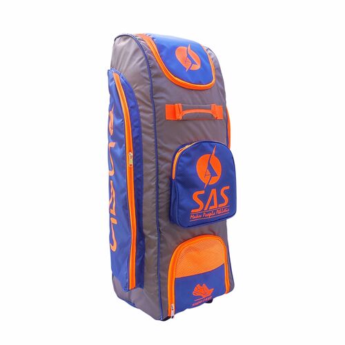 SAS Sports Cricket Pro Wheel KIT Bag (Orange)- Junior