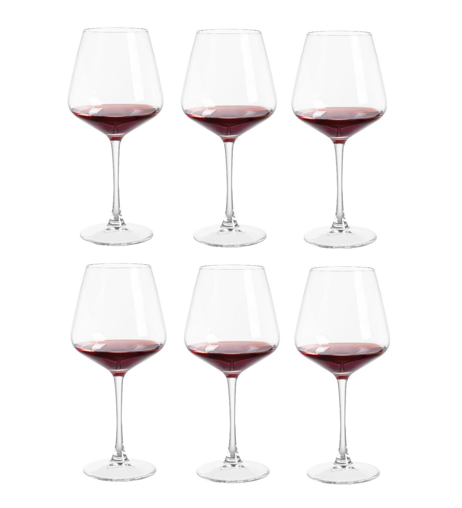 Smartserve Crystal Red Wine Glass Set of 6 440ml Gift Box