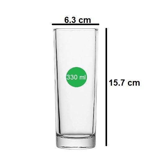Smartserve Crystal Highball Glass Set of 6 330ml Gift Box