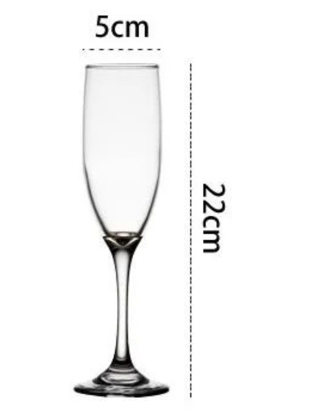 Smartserve Crystal Premium Champagne Flute Glass Set 170ml Set of 6