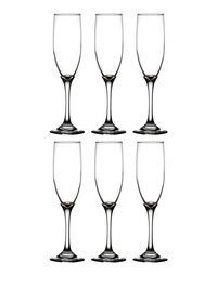 Smartserve Crystal Premium Champagne Flute Glass Set 170ml Set of 6