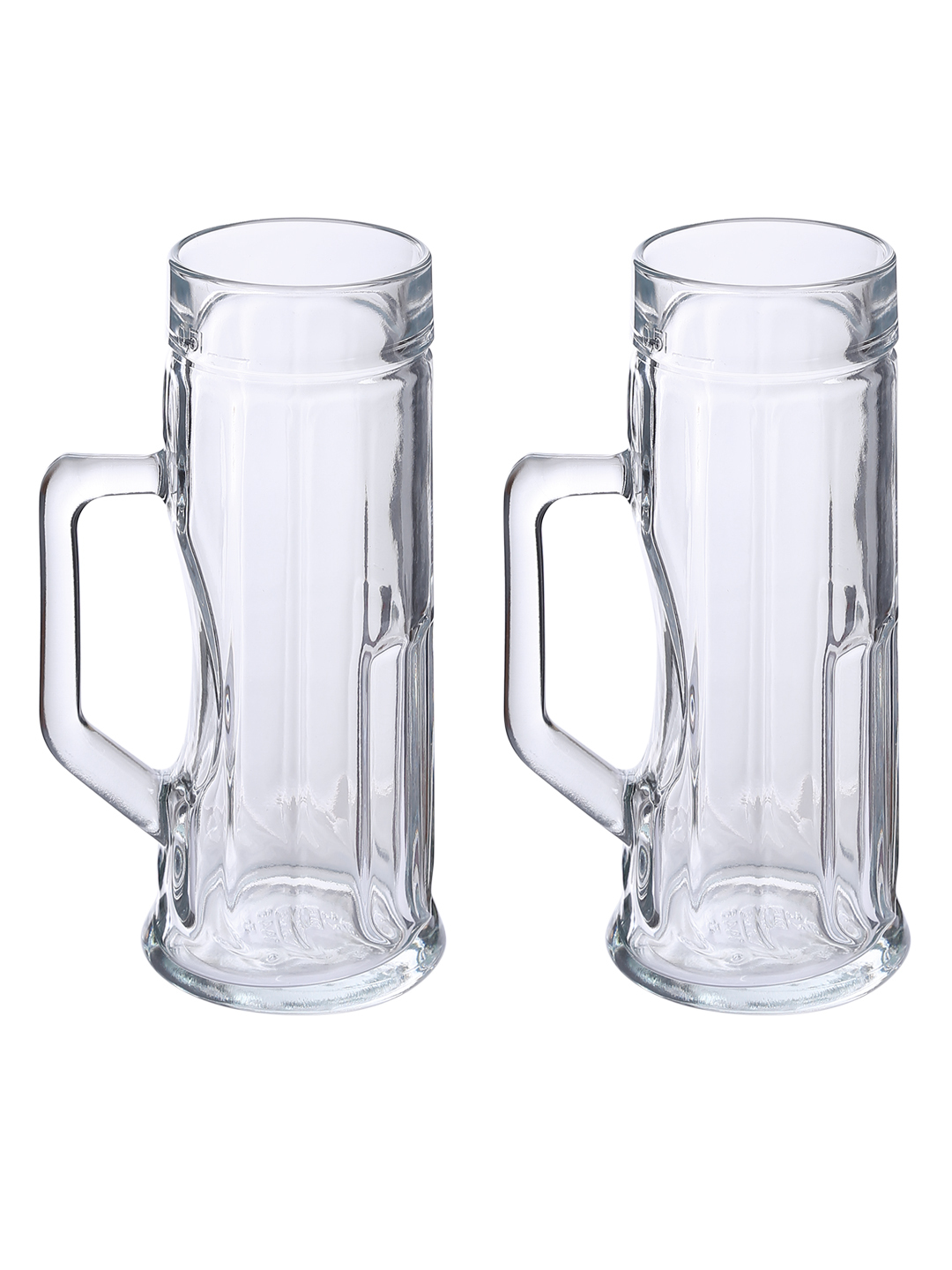 Smartserve Premium Ribbed Beer Glass Mug Set 550ml