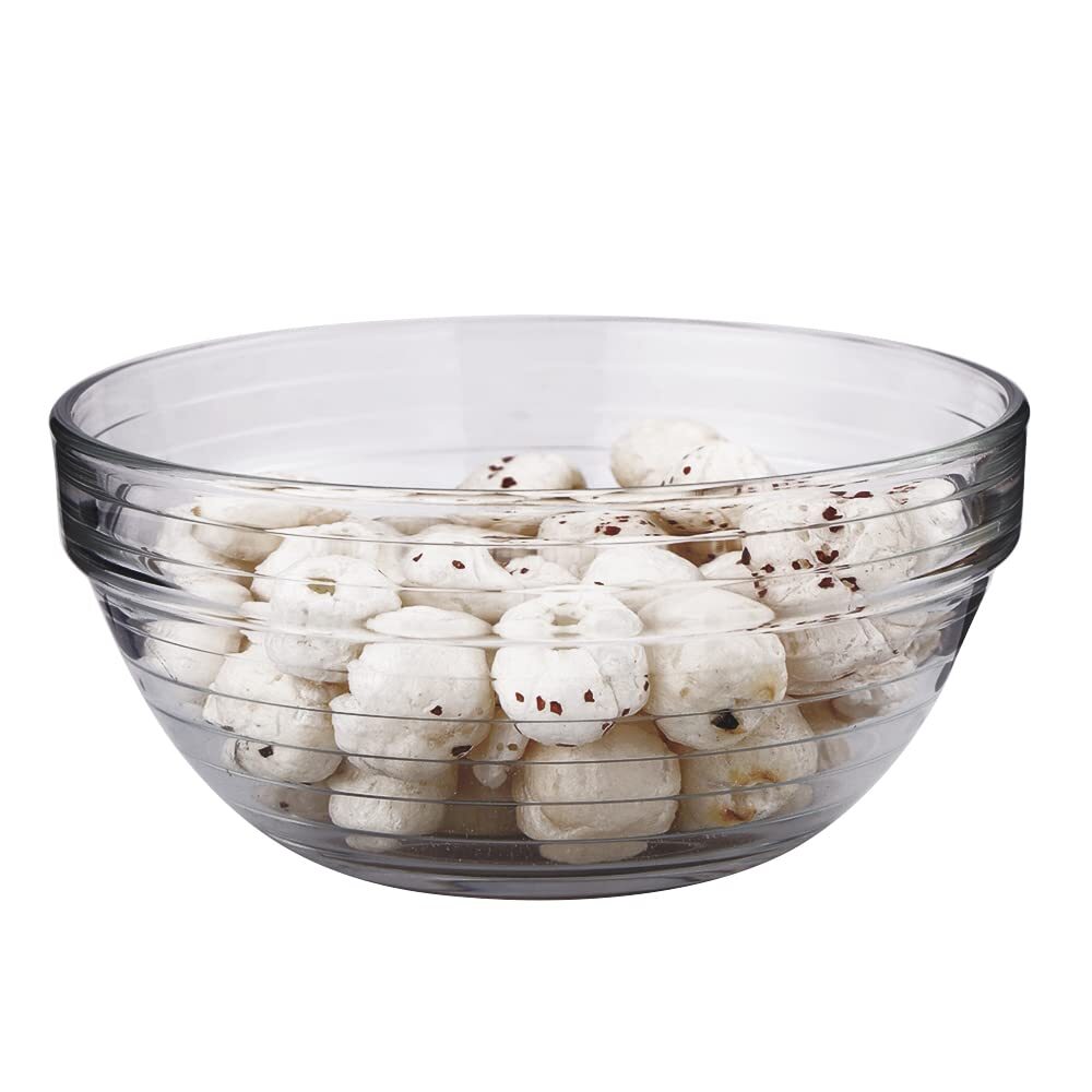 Smartserve Imported Kyklos Stackable Glass Bowl Lines Set 370ml Set of 6