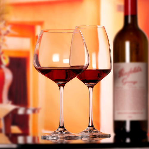 Bohemia Crystal Imported Premium Gisdelle Red Wine Goblet Glass Set 580ml 20 oz Set of 6