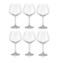 Bohemia Crystal Imported Premium Gisdelle Red Wine Goblet Glass Set 580ml 20 oz Set of 6