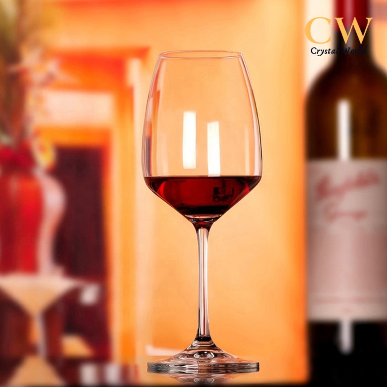 Bohemia Crystal Imported Premium Gisselle Red Wine Glass Set 455ml 16 ozSet of 6