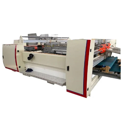 Automatic carton folding and gluing machine