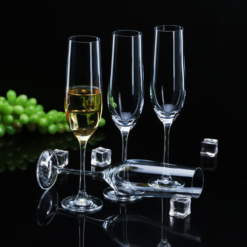 bohemia-crystal Viola Tall Champagne Flutes Glass Set 190ml Clear Set of 2