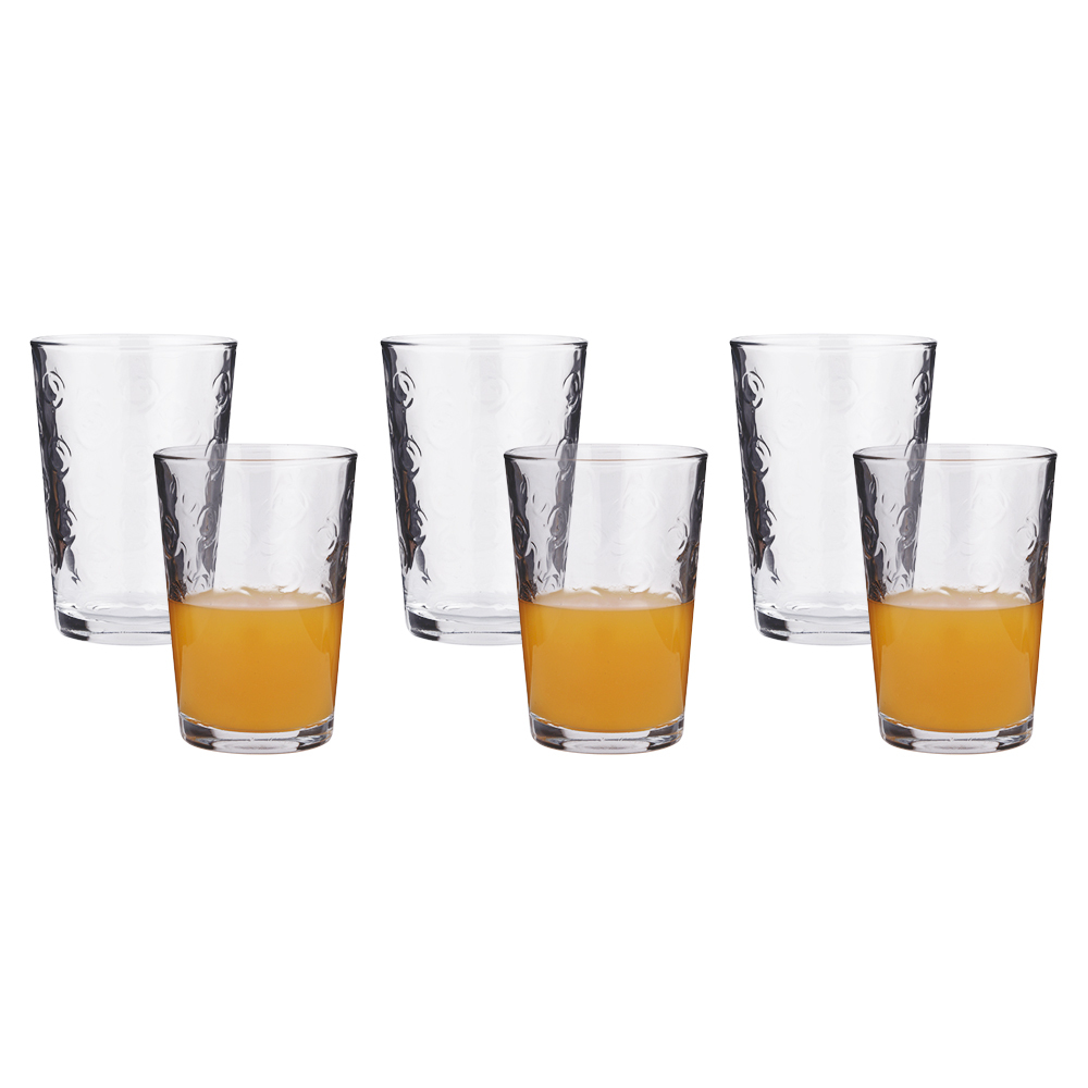 Smartserve Spiral Small Water/Juice Glass Set 190ml Set of 6