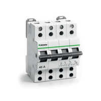 White 4 Pole Changeover Miniature Circuit Breaker Mcb
