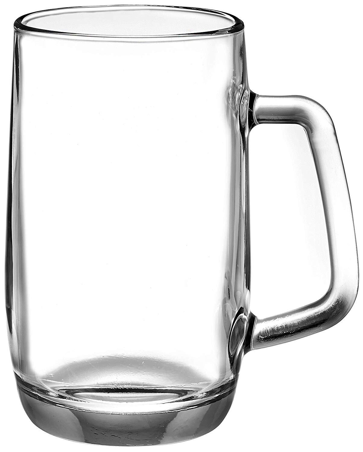 Uniglass Prince Beer Mug 500ml Set of 2pcs Transparent