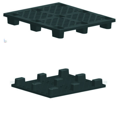 Psrp002 Injection Moulded Black Plastic Pallet Size: 1200 X 1000  X135