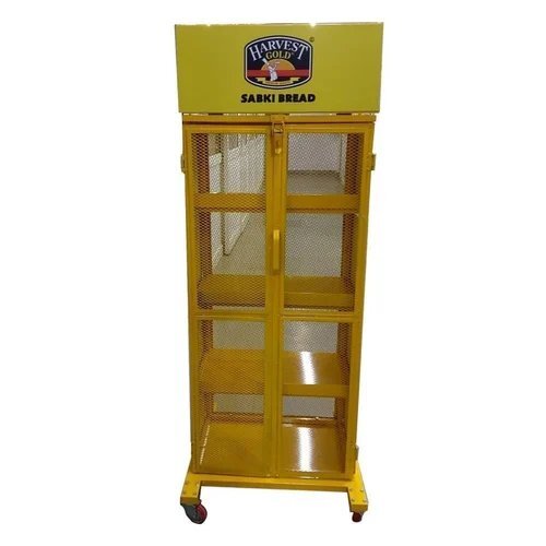 harvest gold bread display rack