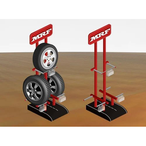 MRF Tyre Display Stand And Rack