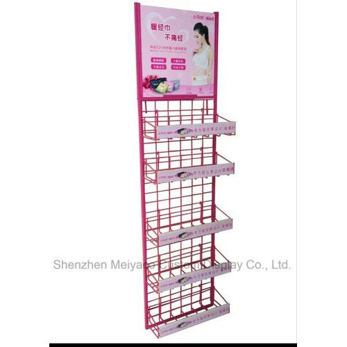 Pink Sanitary Pads Display Rack