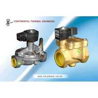 Continental Gas Solenoid Valve - Brass Material, 2 Inch Size | High Pressure, Industrial Application
