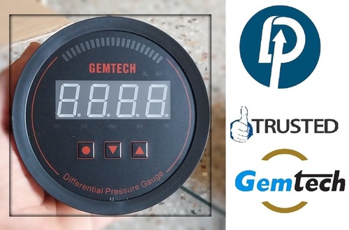 GEMTECH Series 3000 Digital Pressure Gauge with Alarm Range 60-0-60 PASCAL Tirupati Andhra Pradesh