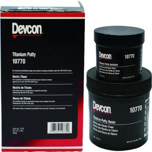 Devcon Titanium Putty - Powder Formulation, Gray Color | Industrial Application for Durable Repairs