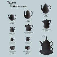 Ceramic Tea Kettle Set - Elegant Ceramic Design, 1.5 Liter Capacity, Versatile For Home And Hospitality Use, Aesthetic Appeal