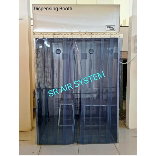 Ss Dispensing Booth - Stainless Steel, 7 Feet Tall, Silver Finish | 240V Hospital Usage