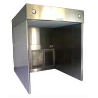Reverse Laminar Air Flow Unit - 304 Stainless Steel, 910w X 610d X 1830h Mm, Silver Color | 99.999% Filtration Efficiency, Hepa Filter, Led Lighting