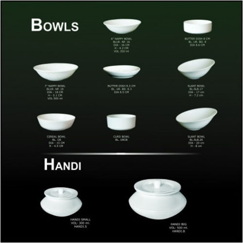 CERAMIC BOWLS WITH PLATE