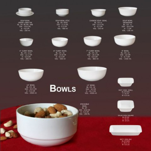 CERAMIC BOWLS WITH PLATE