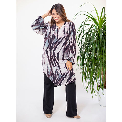 Multicolor Safari Ziggy Long Tunic