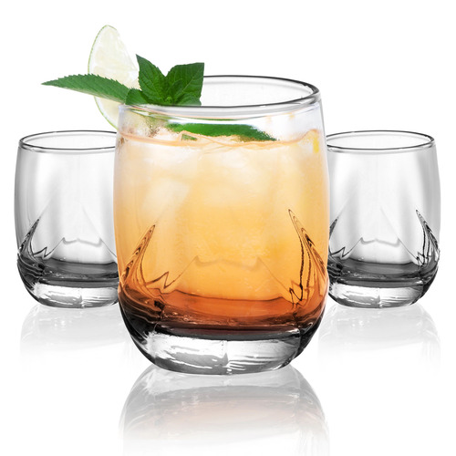 Uniglass Globe Water and Juice Glass Set  200ml  Transparent Set of 6